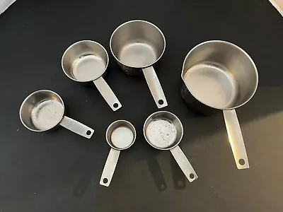 Vintage Foley Measuring Cups Stainless Steel 6 Piece Set • $14.99