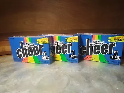 Cheer Laundry Ultra2 Detergent 3 Boxes 1.8 Oz. Vintage NOS Sample Advertising • $19.85