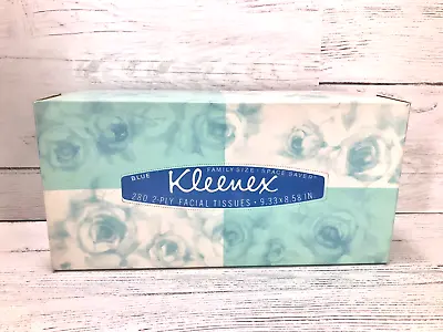 Vintage 60s Blue Kleenex Tissues Rose Flower Floral Box Movie TV Set Prop New • $44.96