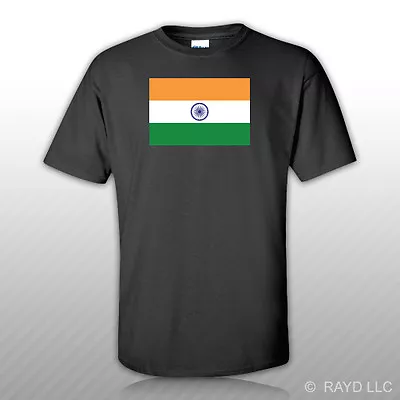 Indian Flag T-Shirt Tee Shirt Free Sticker India IND IN • $19.99