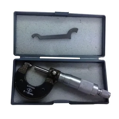 External Micrometer 0-25mm Metric External Outside Micrometer Gauge  • £15.59