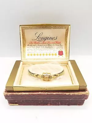 Vintage 14k Longines Women's Watch Wind-Up W/ Box • $111.50