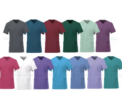 £10.99 • Buy Alexandra D397 NU164  Unisex Scrubs Top Medical Nurses Tunic Uniform