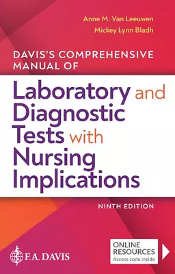 Davis'S Comprehensive Manual Of Laboratory And Diagnostic Tests With Nursing Imp • $33.20