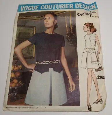 Vogue Couturier Design Sew Pattern #2243 Size (8-16) • $25