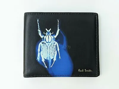 Paul Smith Beetle Leather Billfold Wallet RRP: £190 Used Gd Con • £69