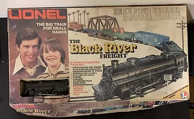 1980 LIONEL 6-1663 BLACK RIVER FREIGHT O27 Scale Gauge ELECTRIC TRAIN SET • $129.99