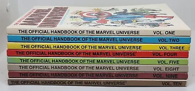 The Official Handbook Of The Marvel Universe Volume 1/2/3/4/5/8/9/10 Paperback • £69.99