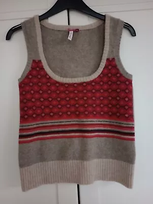 White Stuff Fairisle Wool Tank Top Size Uk 10 • £10