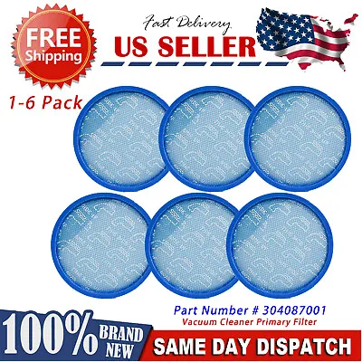 2-6 Pack Filter For Hoover Windtunnel Vacuum Primary Washable Part# 304087001 • $9.87