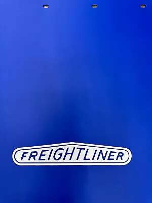 $89.99 • Buy Semi Truck Mud Flaps Freightliner 24x30 Blue White Logo (Pair)