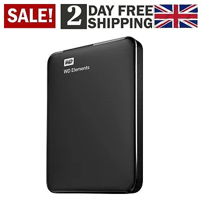 £64.91 • Buy WD 1TB Elements Portable External Hard Drive USB 3.0 Plug-And-Play Storage