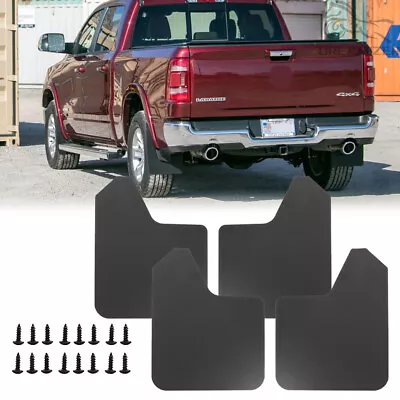 4x Front Rear Wide Rally Mud Flaps Splash Guards Mudguards For Dodge Ram 1500 • $28.47