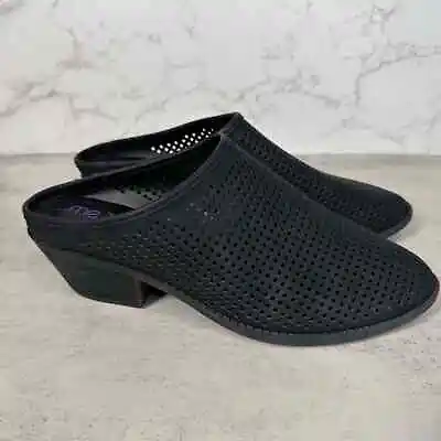 Zara Me Too Mule Slip On Shoe US Women's 9.5M Comfort Shoe Black Heel Pumps • $26