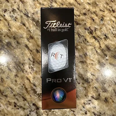 NEW Titleist Pro V1 RCT 2023 Golf 3 Balls White - 1 Sleeve - Launch Monitor • $27.99