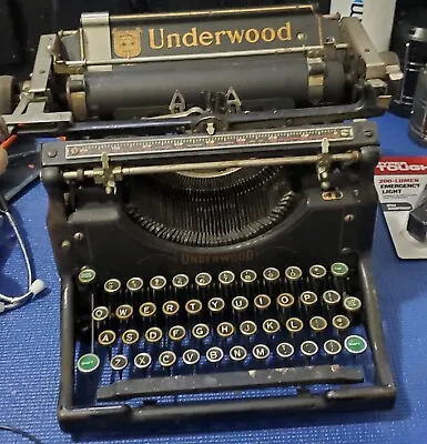 Antique Rare 1928 Underwood #5 Typewriter *Authentic* • $180