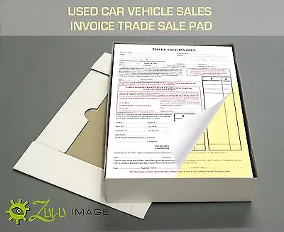 Used Car Sales Invoice/Receipt Vehicle Trade Sale Pads TOP QUALITY A4 Pads Of 50 • £13.49