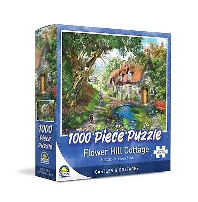 Crown - Castles & Cottages Flower Hill Cottage Puzzle 1000pc • $23