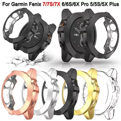 Shockproof TPU Case Protector Cover For Garmin Fenix 7 7S 7X 6 6S 6X Pro 5 5X 5S • $4.03