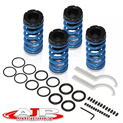 Blue Adjustable Sleeves Coilover Spring Lowering For 1993-1999 VW Jetta Golf MK3 • $34.99