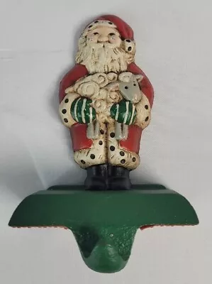 Vintage Midwest Importer Of Cannon Falls Santa Lamb Stocking Hanger 5  Cast Iron • $29.99