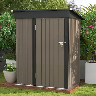 Patiowell 5X3 FT Outdoor Storage Shed Tool Shed With Sloping Roof And Lockable  • $117.69