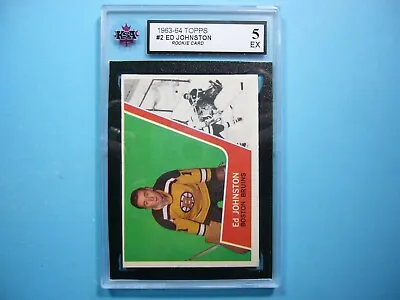 1963/64 Topps Nhl Hockey Card #2 Ed Johnston Rookie Ksa 5 Ex Sharp!! 63/64 Topps • $119.99