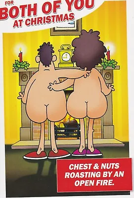 A 'FOR BOTH OF YOU At Christmas' - A Large Cheeky Christmas Cards - New & Sealed • £1.99