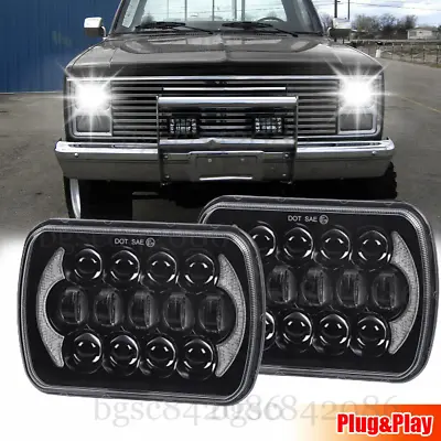 2023 Newest Pair 7x6  5x7inch LED Headlights For GMC Series C/K 1500 2500  3500 • $52.99