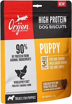 $20.27 • Buy ORIJEN High Protein Dog Biscuit Treats,Grain-free, Puppy, 8 Oz