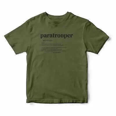 Armed Forces Gift Airborne Forces Para - Definition Of The Paratrooper - T-Shirt • $25.25