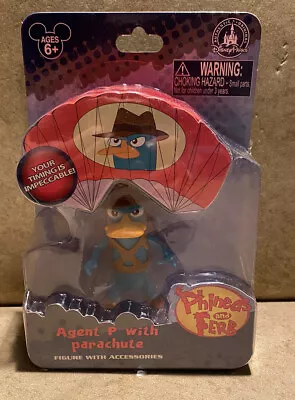 $35 • Buy Disney Parks Phineas & Ferb Agent P With Parachute Figure With Accessories