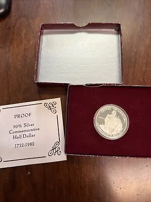 $1 • Buy George Washington Commemorative 1982 D 90% Silver Half Dollar BU 50c Coin
