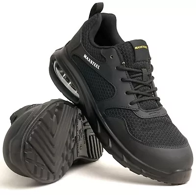 Mens Lightweight Composite Toe Cap Work Boots Safety Shoes Womens Air Trainer Sz • £26.95