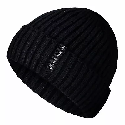 Mini Short Soft Beanie Hat Ribbed Docker Winter Warm Knitted Skull Cap Cuff... • $8.69