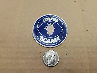 Saab OEM Scania Blue Plastic 2 3/8  Emblem Badge Logo Nameplate Name Insignia  • $12.99