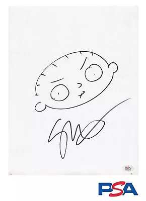 Seth MacFarlane Signed 11x14 Canvas Sketch Auto Family Guy Stewie Griffin PSA • $1349.99