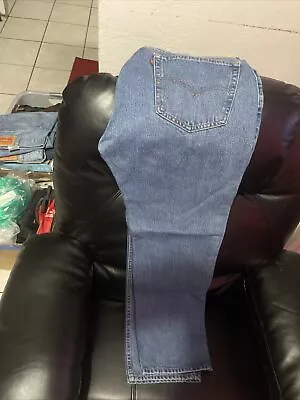 Levi's Men's 505 38x32  Original Straight Fit Jeans - Dark Wash • $29.72
