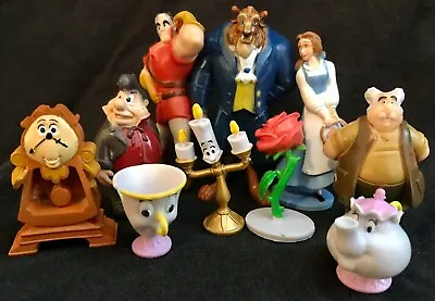 $19.95 • Buy BEAUTY AND THE BEAST Figure Play Set DISNEY PVC TOY Belle LUMIERE Maurice LEFOU!