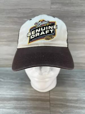 NWOT Miller Genuine Draft Beer MGD “Good Call”Hat Cap Brown Adjustable Bio-Domes • $9.99
