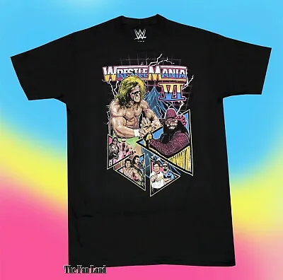 New WWE WrestleMania VI The Ultimate Warrior Macho Man 1990 Vintage Mens T-Shirt • $21.95