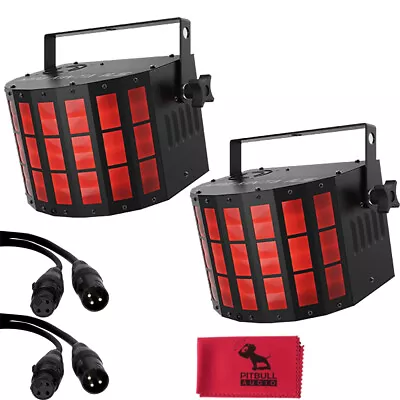 Chauvet Mini Kinta ILS Compact LED Multi-Beam Light Fixtures (2) Cables Cloth • $239.98