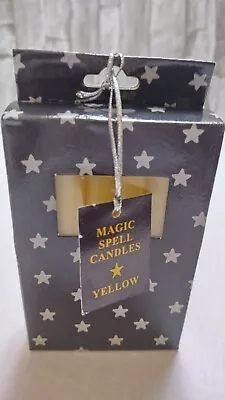 Magic Spell Candles ~ Yellow ~ Box Of 12 ~ Happiness Creativity Confidence • £4