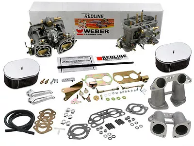 Weber Carburetor Kit VW Bus Type 2 Type 4 Porsche 914 Dual 40IDF Weber Kit • $1039.95