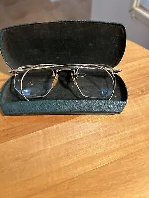 Antique Bausch & Lomb 1/10 12K GF (Gold Filled) Semi Rimless Eyeglasses • $23.99