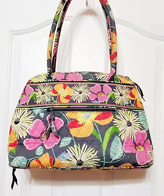 Vera Bradley Jazzy Blooms Tropical Floral Tote Satchel Bag 14 X 10  X 5  • $33