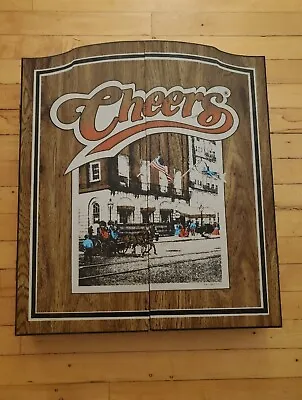 Vintage 1989 Cheers Dart Board Oxford Cabinet Man Cave Bar Made In USA  • $79.99