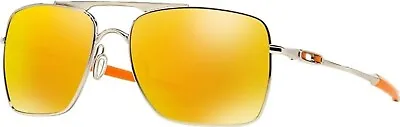 Oakley DEVIATION OO4061-03 Silver Gold Mirror Polarized Sunglasses + Case • $244.90