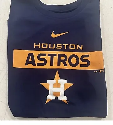 Houston Astros Mlb Authentic Nike Apparel Game Day S/S Shirt (L) New • $10