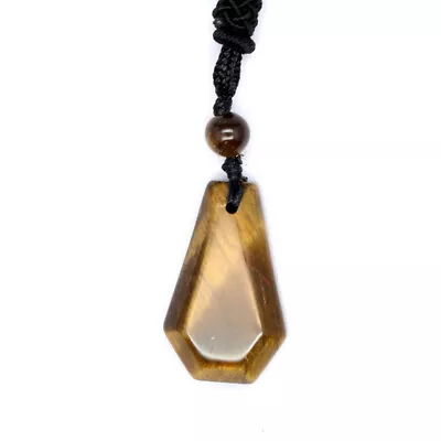 Natural Bead Coffin Necklace Crystal Stone Chakra Quartz Pendant Reiki Healing • $2.99